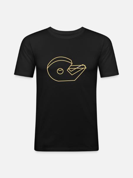 tesa - Männer Slim Fit T-Shirt - Schwarz