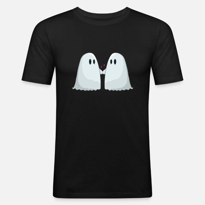 Ghost Couples - Men's Slim Fit T-Shirt - black