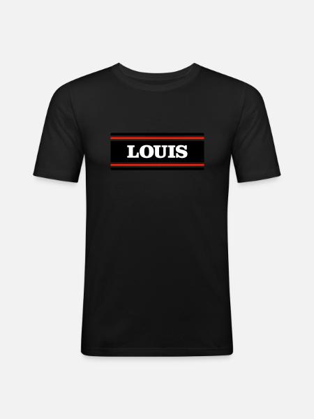 LOUIS - T-shirt près du corps Homme - noir