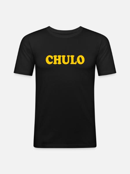 Chulo - T-shirt près du corps Homme - noir