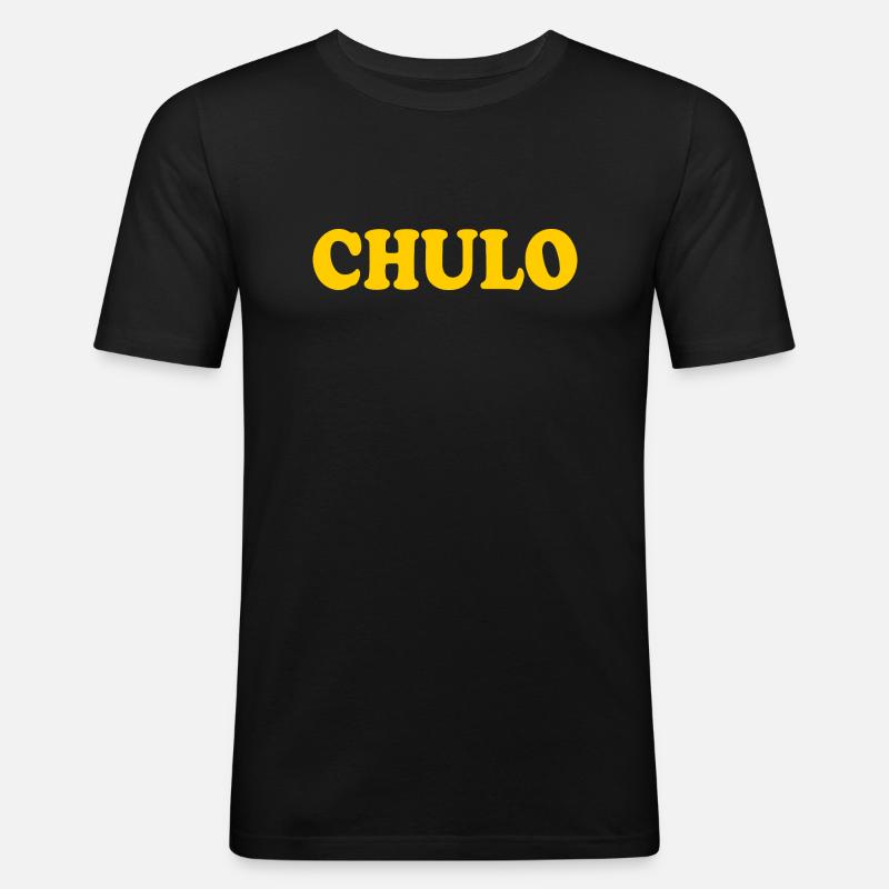 Chulo - T-shirt près du corps Homme - noir
