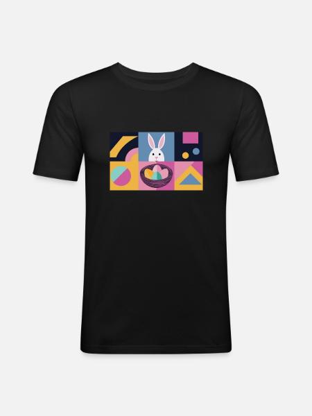 Easter Bunny No.04 - Men's Slim Fit T-Shirt - black