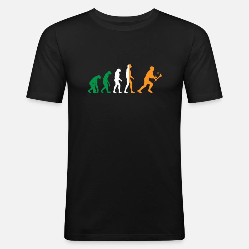 Die Evolution von Hurling - Männer Slim Fit T-Shirt - Schwarz