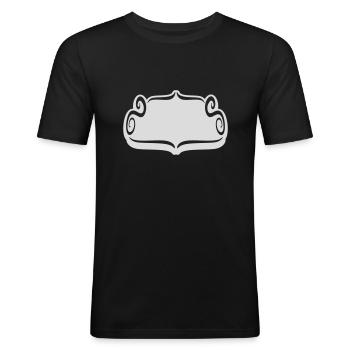 Frame decorative artistic ornament - Men's Slim Fit T-Shirt - black - Front - Nik (191cm)