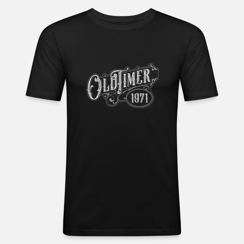 Oldtimer - Männer Slim Fit T-Shirt - Schwarz