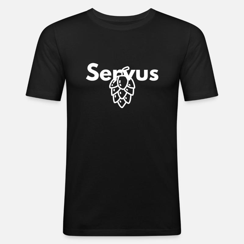 Servus - Männer Slim Fit T-Shirt - Schwarz