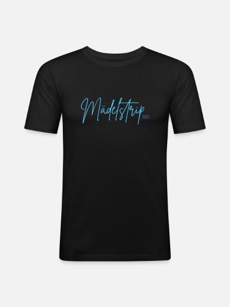 Mädelstrip - Männer Slim Fit T-Shirt - Schwarz