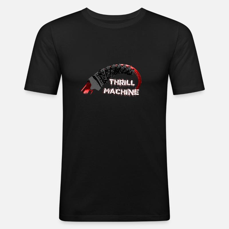 MACHINE À SENSATIONS FORTES - T-shirt près du corps Homme - noir