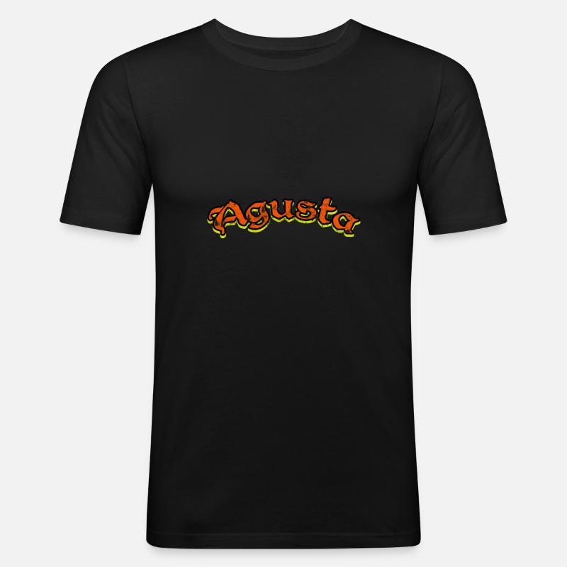 Agusta - Männer Slim Fit T-Shirt - Schwarz