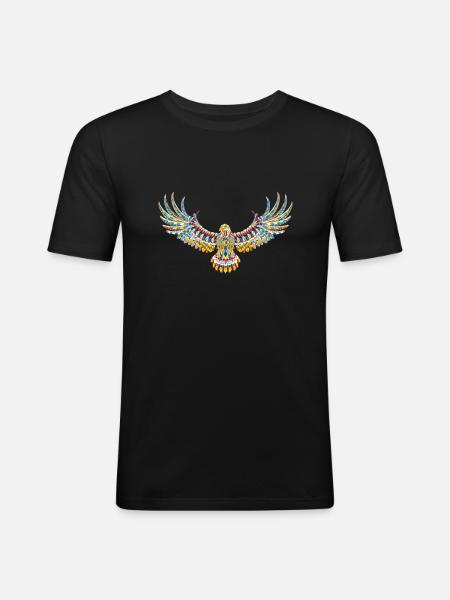 eagle gift - Men's Slim Fit T-Shirt - black