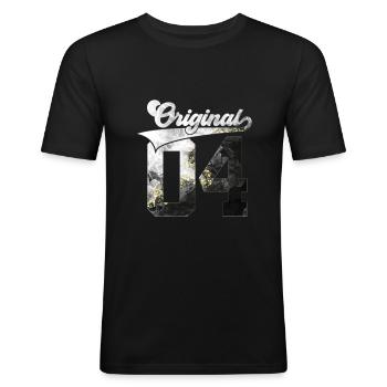 22E ANNIVERSAIRE 2004 ORIGINAL 04 - T-shirt près du corps Homme - noir - Devant - Nik (191cm)