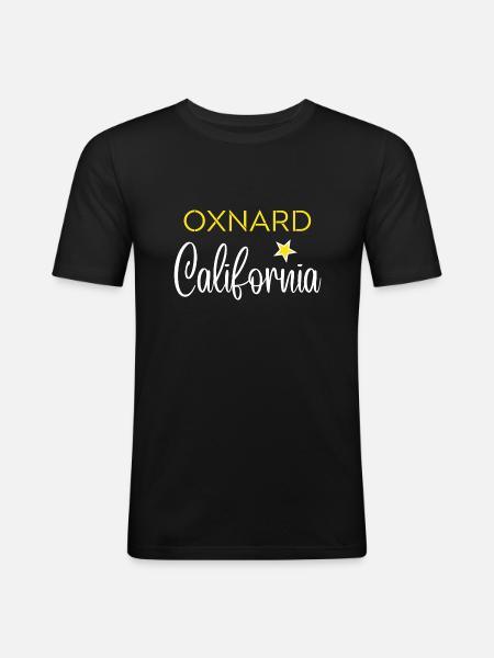 Oxnard California - T-shirt près du corps Homme - noir