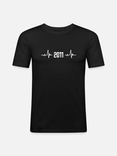2011 - millésime 2011 - millésime 2011 - T-shirt près du corps Homme - noir