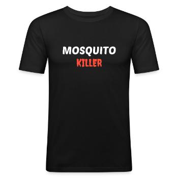 Mosquito Killer - Men's Slim Fit T-Shirt - black - Front - Nik (191cm)