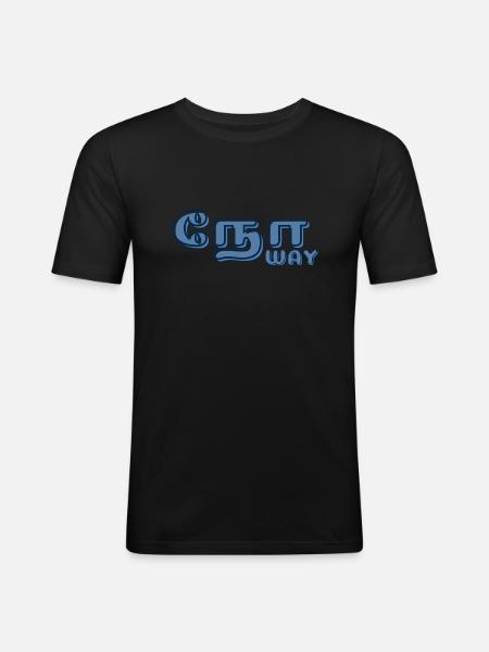 Pas question - T-shirt près du corps Homme - noir