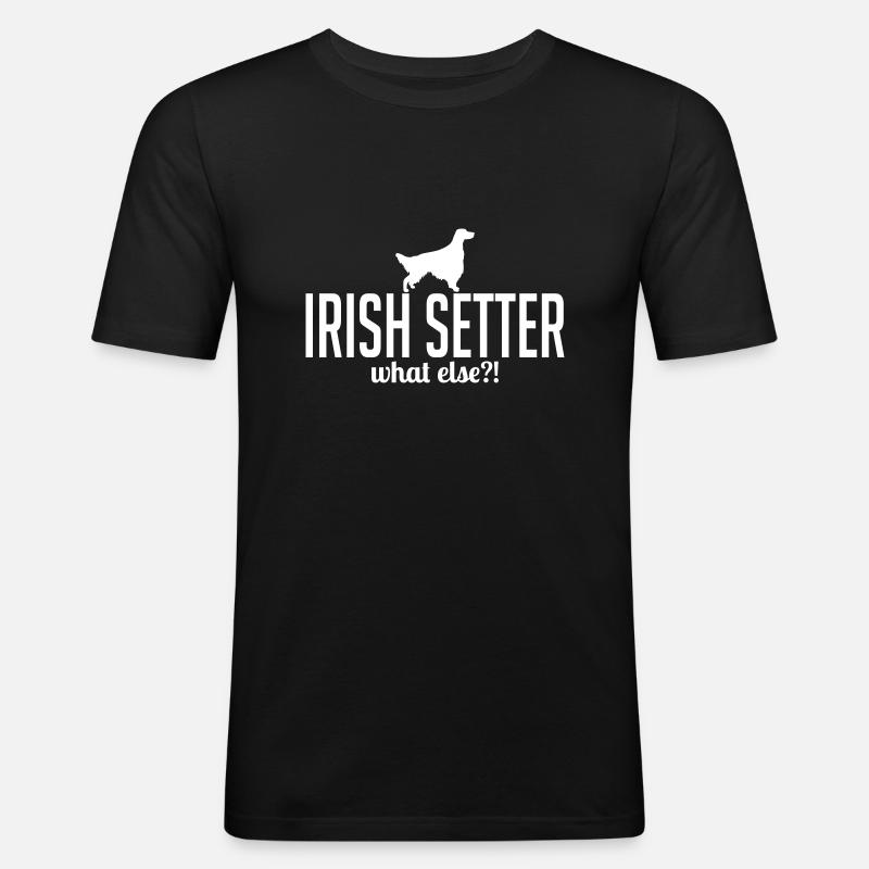 IRISH SETTER what else - Männer Slim Fit T-Shirt - Schwarz