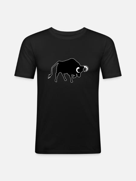 Bull - Men's Slim Fit T-Shirt - black