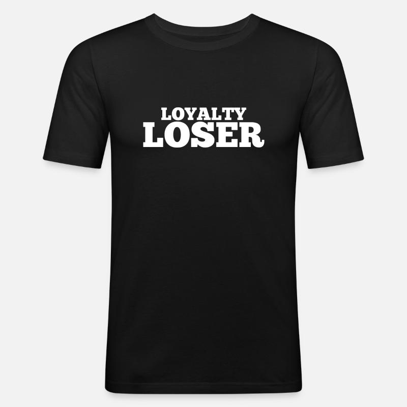 Cheater Relationship Revenge Cheating Disloyal - Männer Slim Fit T-Shirt - Schwarz