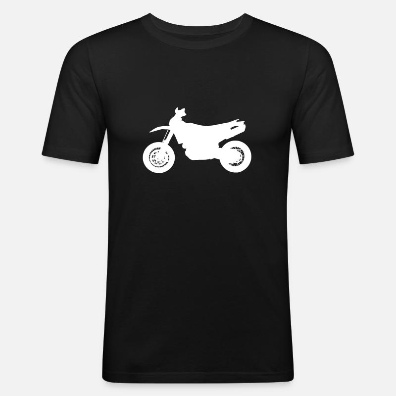 Husqvarna 701 Bianco - Maglietta aderente da uomo - nero