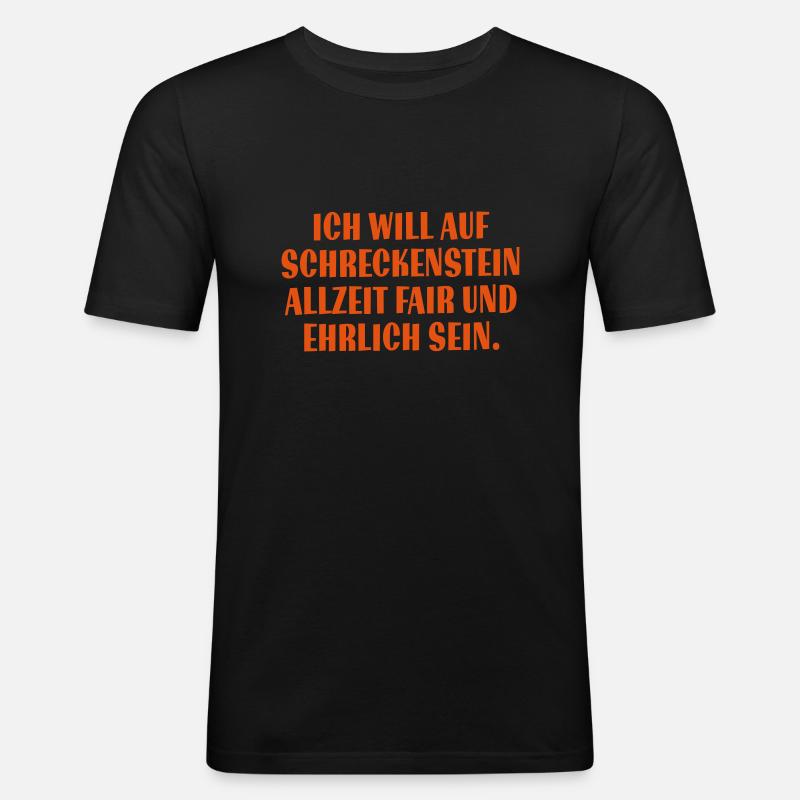 Kinder Kapuzenpullover - Burg Schreckenstein Schwu - Männer Slim Fit T-Shirt - Schwarz