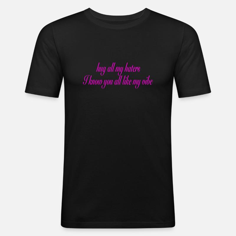 RansaiDesign - Männer Slim Fit T-Shirt - Schwarz