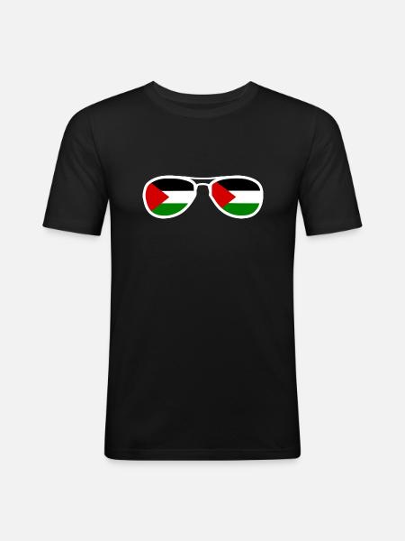 palestina - Men's Slim Fit T-Shirt - black