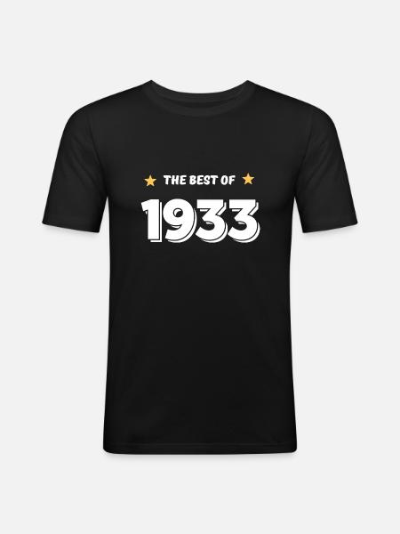 Best of 1933 - Men's Slim Fit T-Shirt - black