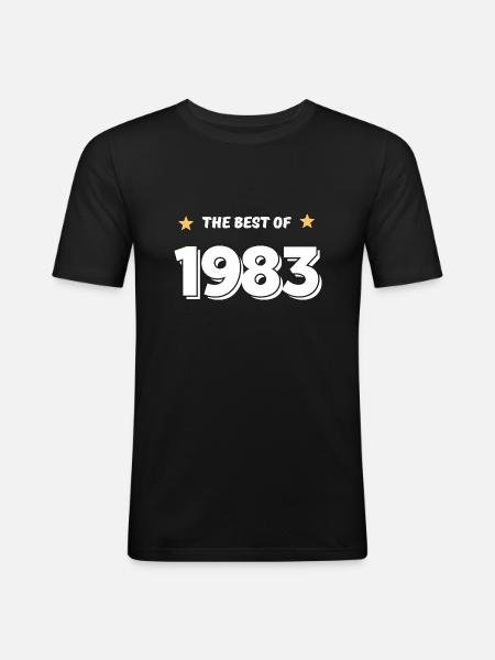 Best of 1983 - Men's Slim Fit T-Shirt - black