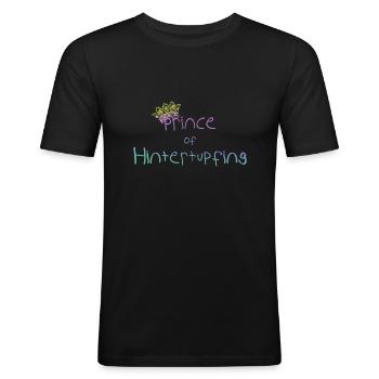 Prince - Männer Slim Fit T-Shirt - Schwarz - Vorne - Nik (191cm)