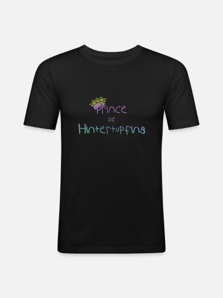 Prince - Männer Slim Fit T-Shirt - Schwarz