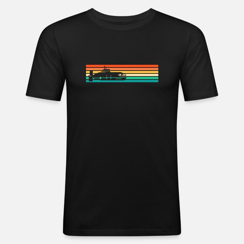 Tauchboot Unterseeboot Unterwasserboot U-Boot - Männer Slim Fit T-Shirt - Schwarz