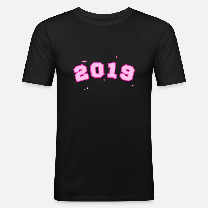2019 Stella Rosa - Maglietta aderente da uomo - nero