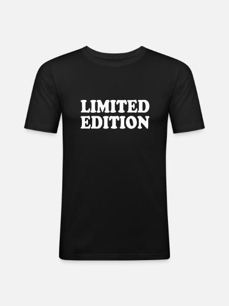 Limited edition - Herre Slim Fit T-Shirt - sort