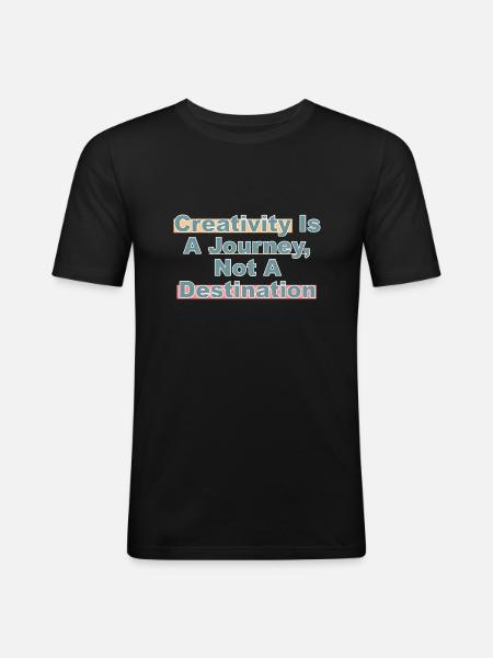 Creative Journey - Men's Slim Fit T-Shirt - black