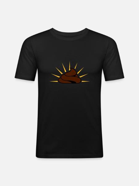 heilige_scheisse_v2 - Men's Slim Fit T-Shirt - black