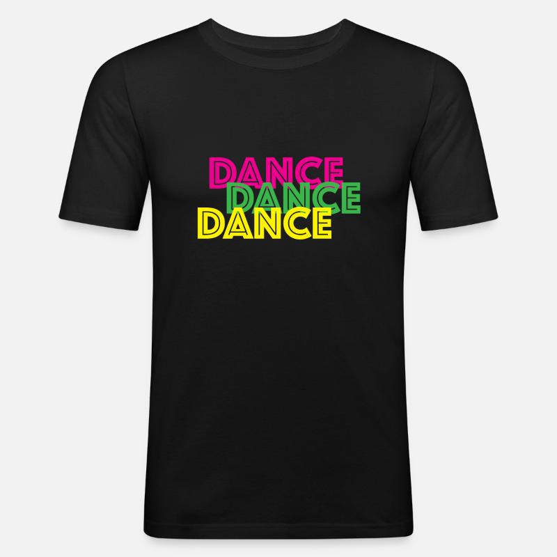 Tanzen - Männer Slim Fit T-Shirt - Schwarz