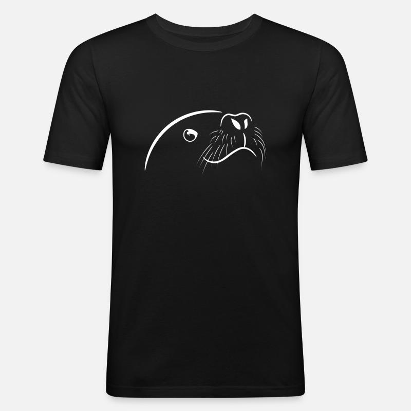 Dichtung Geschenk Spruch - Männer Slim Fit T-Shirt - Schwarz