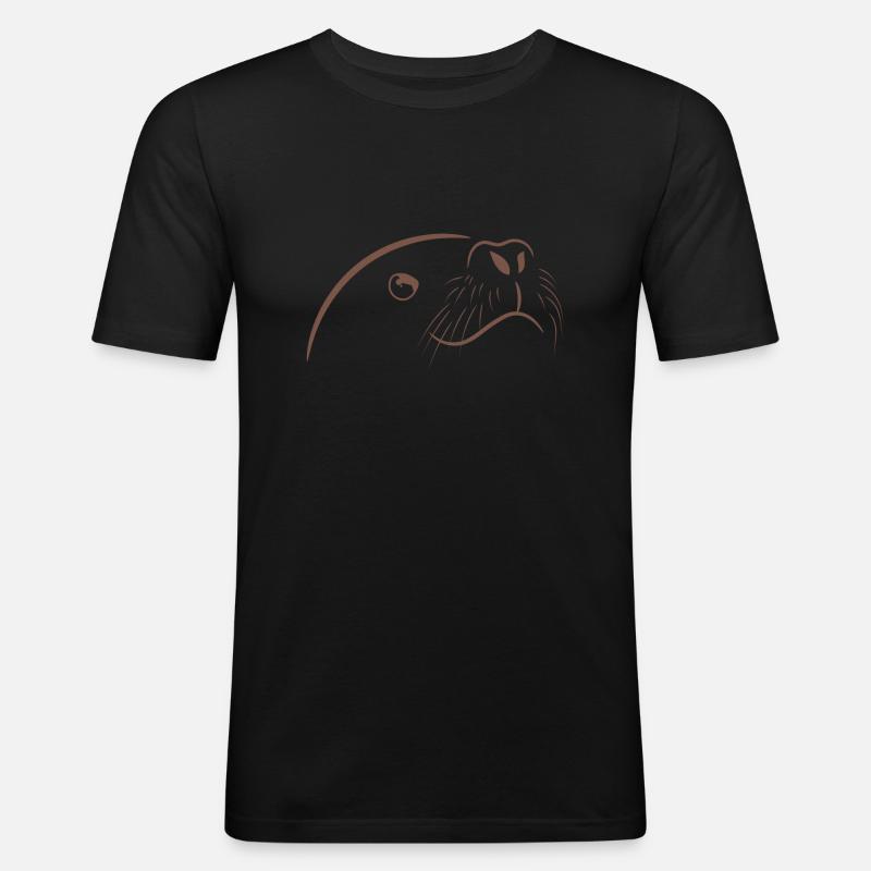 Dichtung Geschenk Spruch - Männer Slim Fit T-Shirt - Schwarz