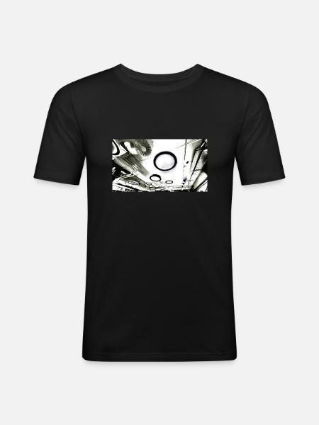 On the Block D2 - Männer Slim Fit T-Shirt - Schwarz