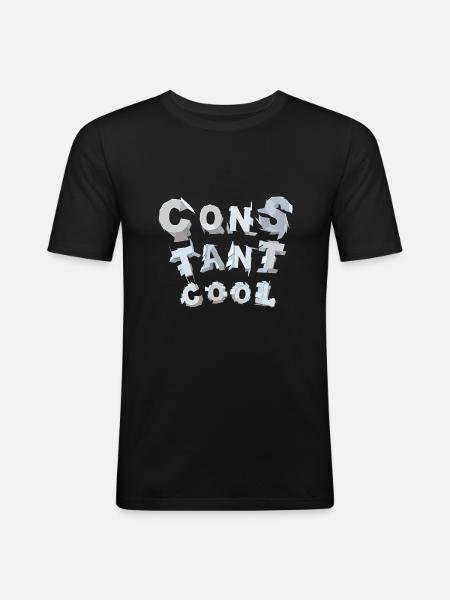 constant cool - Männer Slim Fit T-Shirt - Schwarz