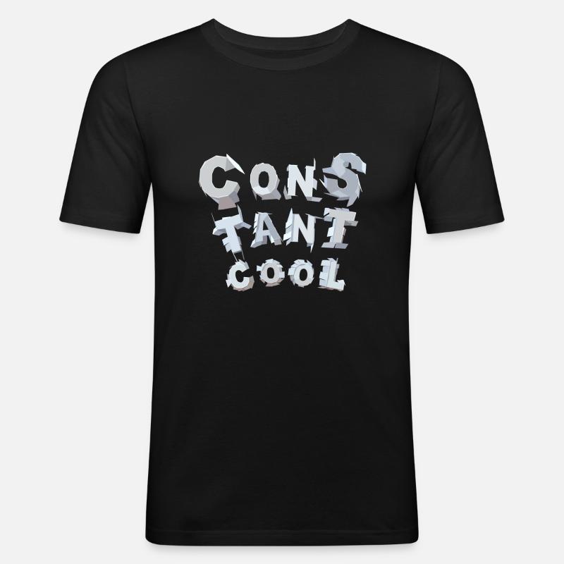 constant cool - Männer Slim Fit T-Shirt - Schwarz