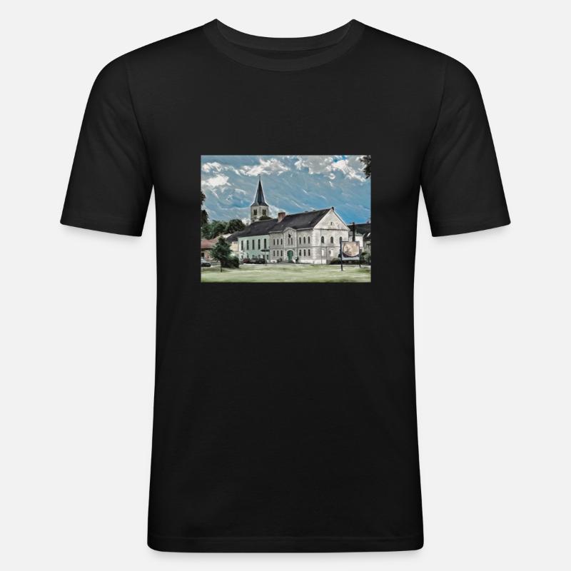 Schwarzer Adler - Männer Slim Fit T-Shirt - Schwarz