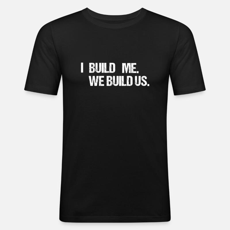 Simple text design - Men's Slim Fit T-Shirt - black