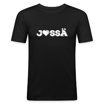 Jassen - Männer Slim Fit T-Shirt - Schwarz - Vorne - Nik (191cm)