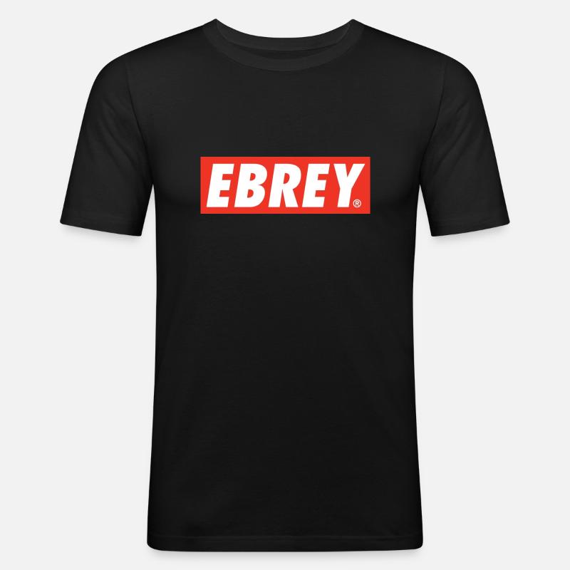 EBREY.jpg - Maglietta aderente da uomo - nero