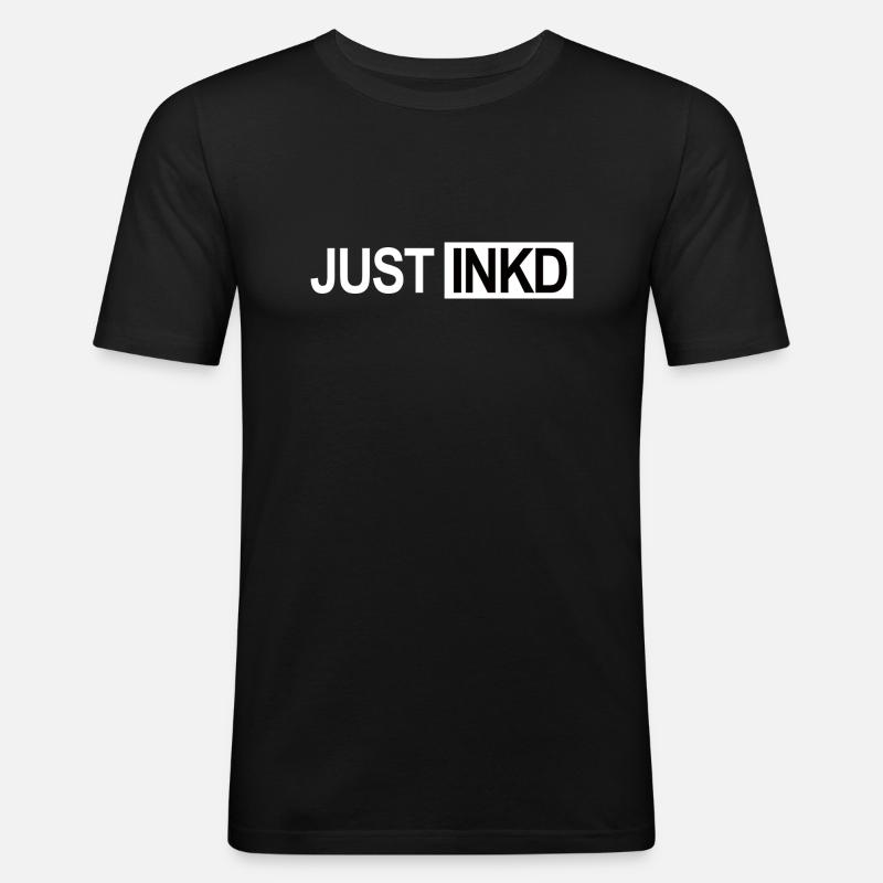 JUST INKD - Männer Slim Fit T-Shirt - Schwarz