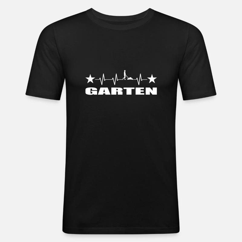 Garten - Männer Slim Fit T-Shirt - Schwarz