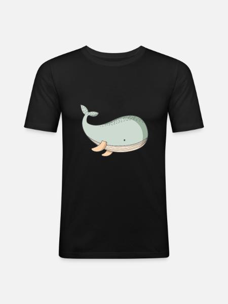 Wal Walmotiv - T-shirt près du corps Homme - noir