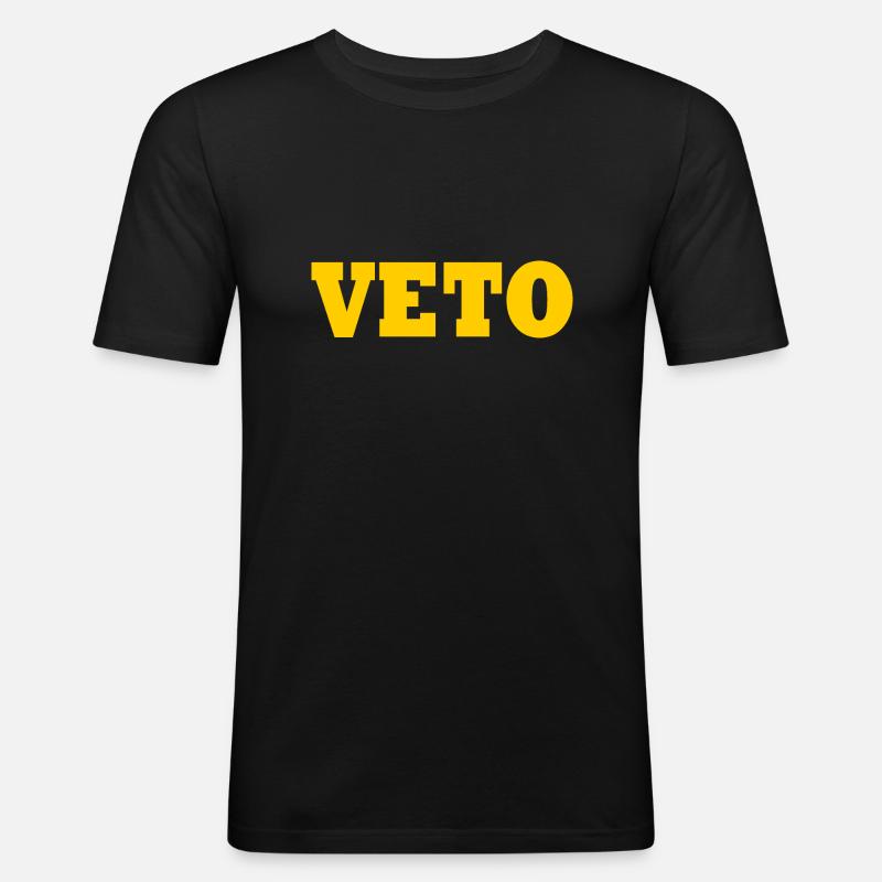 Veto - Männer Slim Fit T-Shirt - Schwarz