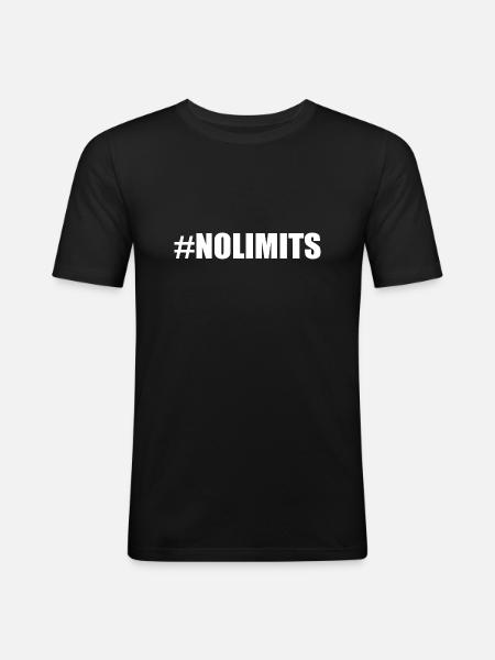 No limits - Men's Slim Fit T-Shirt - black